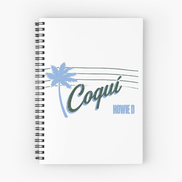 Item preview, Coqui Howie D Retro Blue Palm Tree Tropical Sunset Graphic T-Shirt designed and sold by WumbleDoor.