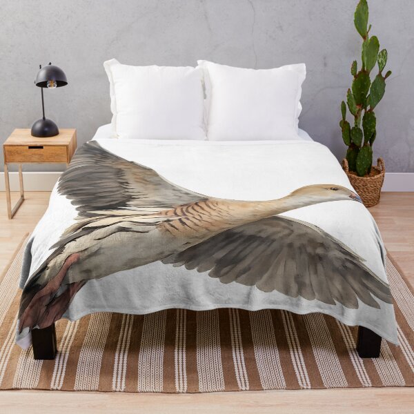 Item preview, Plumed Whistling-Duck in Flight - Watercolour designed and sold by Jaruart.