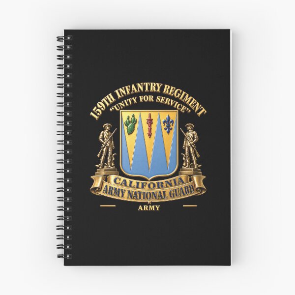 Item preview, Army - DUI - 159th Infantry Regiment - CAARNG w Minutmen - 3D X 300 designed and sold by Military Insignia Products.