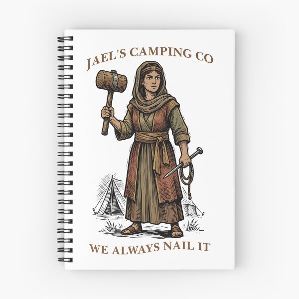 Item preview, Jael's Camping Co Funny Biblical Woodcut Illustration designed and sold by HeHeStudio.