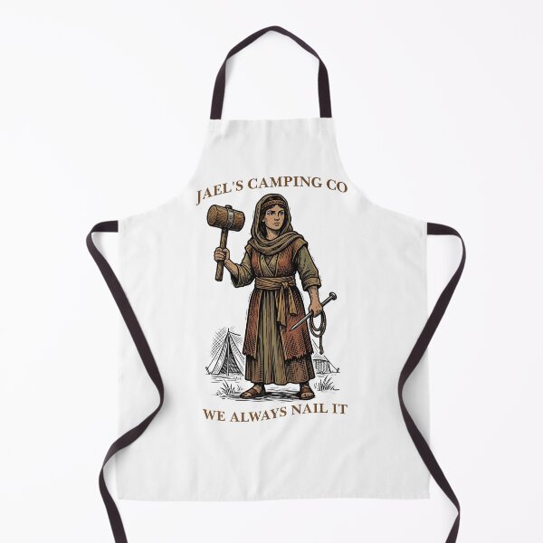 Item preview, Jael's Camping Co Funny Biblical Woodcut Illustration designed and sold by HeHeStudio.