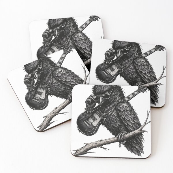Artikelvorschau, Cooler Rock Crow mit E-Gitarre entworfen und verkauft von NucciCollective.