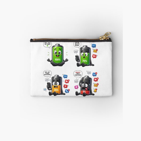 Item preview, Social Battery Sticker | Funny Introvert Energy Design designed and sold by Stylestickers55.