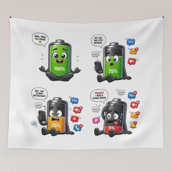 Item preview, Social Battery Sticker | Funny Introvert Energy Design designed and sold by Stylestickers55.