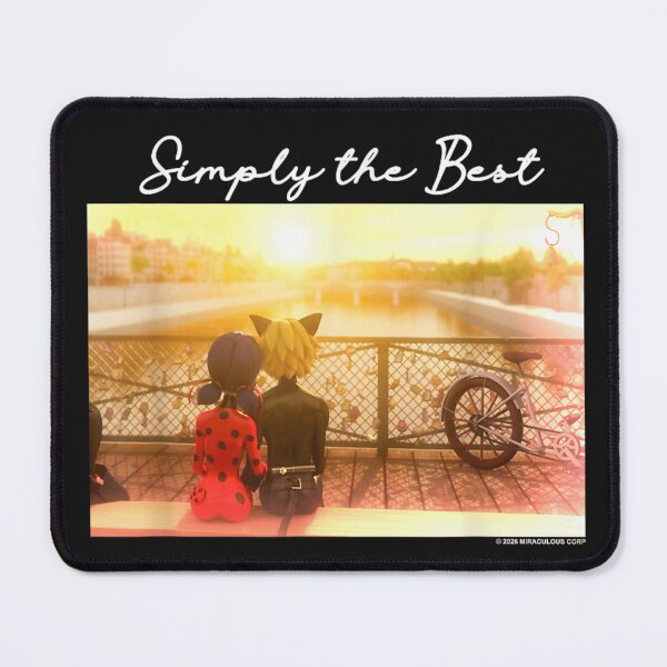 Item preview, Miraculous Ladybug Cat Noir Simply The Best Sunset Bridge T-Shirt designed and sold by WumbleDoor.