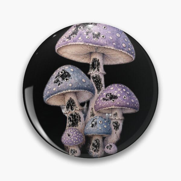 Item preview, Mystic Purple Mushroom Cluster designed and sold by kayodeDesign.