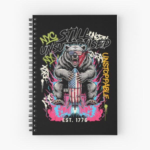 Item preview, Still Unsupervised NYC Unstoppable Bear Rocket Tee v3 designed and sold by DarylWelsh2024.