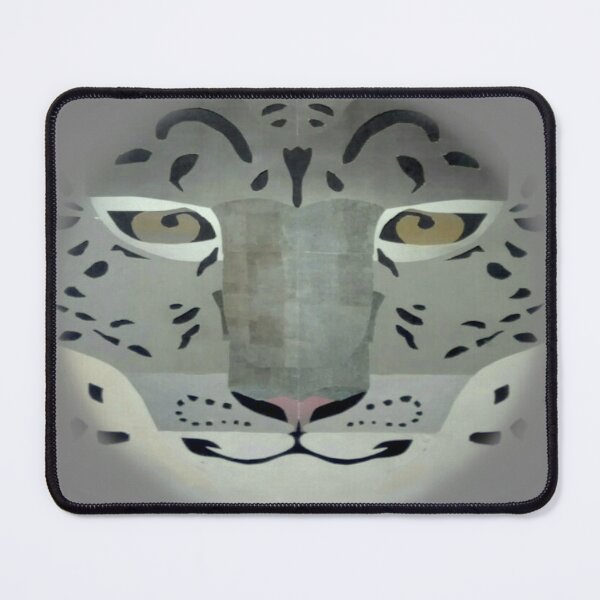 Item preview, Snow leopard collage and airbrush effect face designed and sold by glowvim.