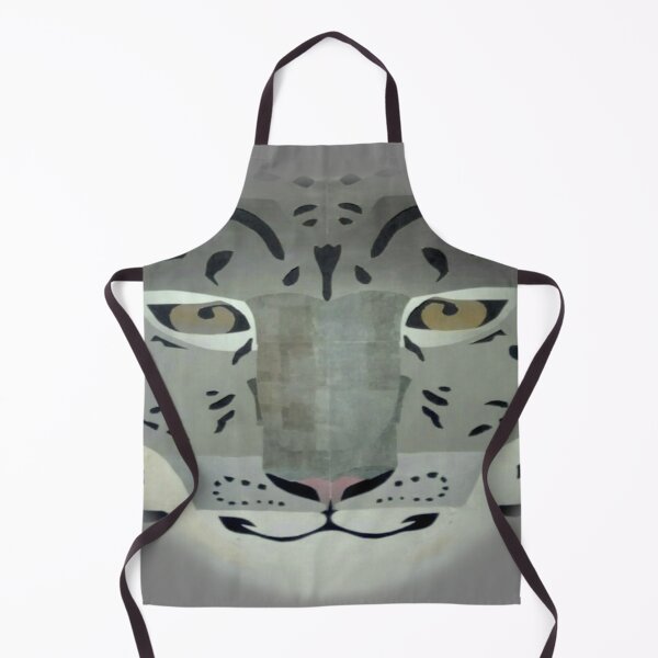 Item preview, Snow leopard collage and airbrush effect face designed and sold by glowvim.
