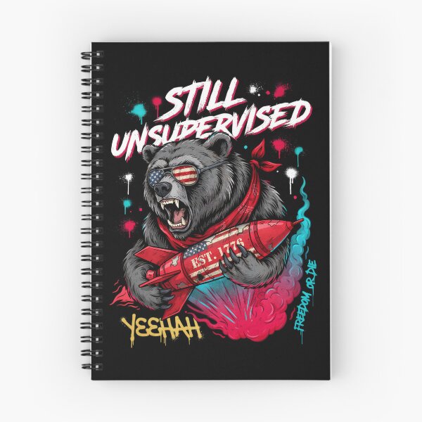 Item preview, Still Unsupervised NYC Unstoppable Bear Rocket Tee v4 designed and sold by DarylWelsh2024.
