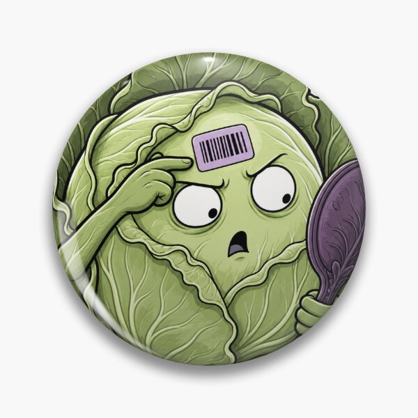 Item preview, Produce Sticker Shock Cabbage designed and sold by GoverArt.