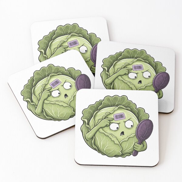 Item preview, Produce Sticker Shock Cabbage designed and sold by GoverArt.