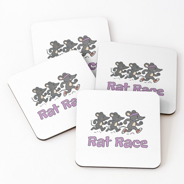Item preview, Three rats stuck in the 'rat race' designed and sold by FootprintDesign.