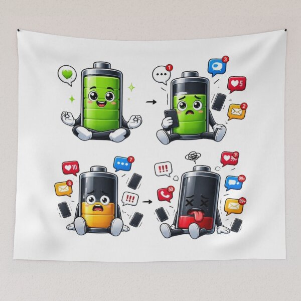 Item preview, Low Social Battery | Funny Introvert Mood Sticker designed and sold by Stylestickers55.