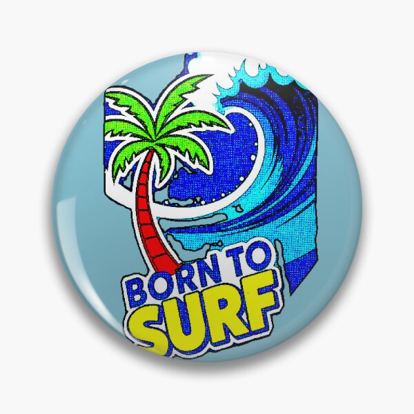 Item preview, Born To Surf | Palm Tree Design Waves Beach Surfer designed and sold by AstronautMerch.