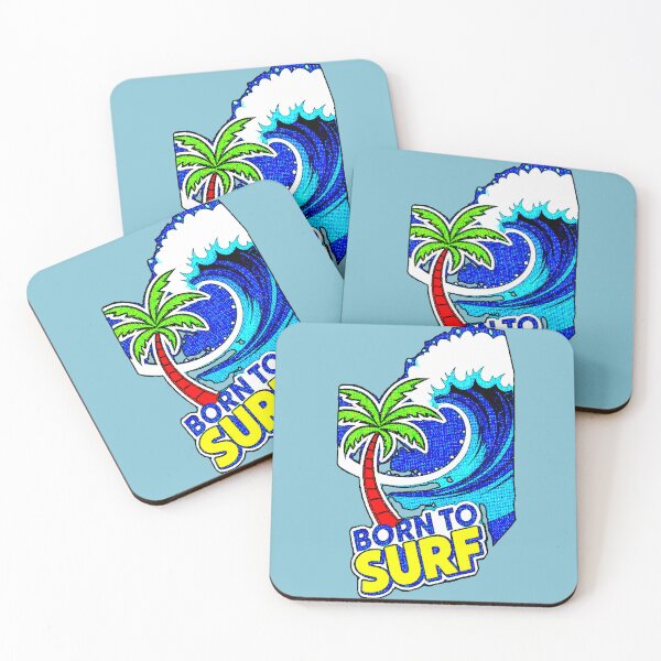 Item preview, Born To Surf | Palm Tree Design Waves Beach Surfer designed and sold by AstronautMerch.