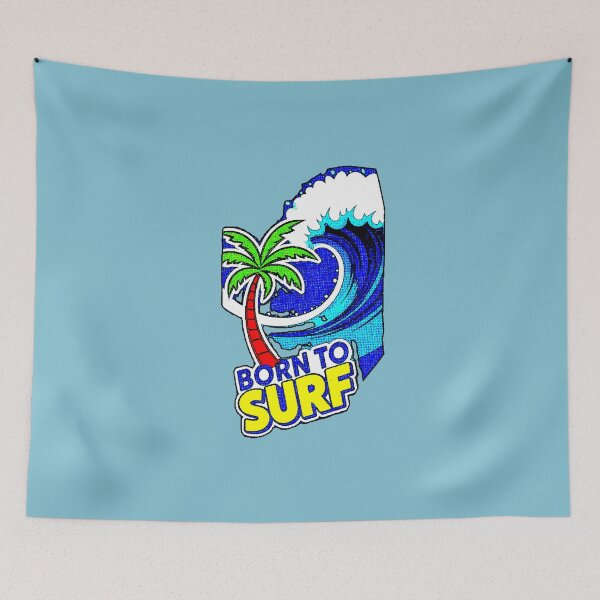 Item preview, Born To Surf | Palm Tree Design Waves Beach Surfer designed and sold by AstronautMerch.