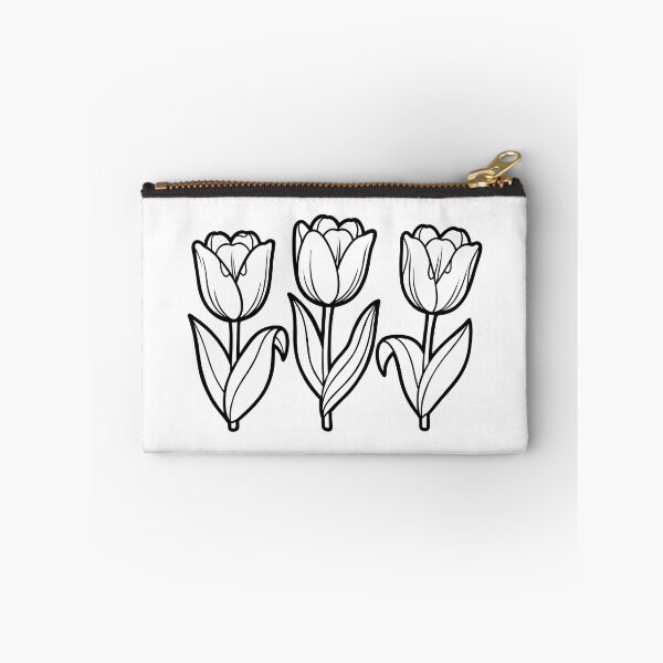 Item preview, Minimalist Three Tulips Floral Botanical Illustration designed and sold by ArtPer-design.
