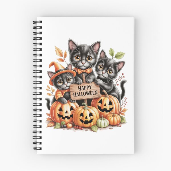 Item preview, Halloween Kittens with Pumpkins designed and sold by jkrphoto.