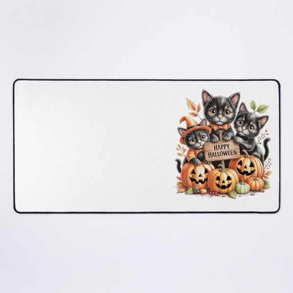Item preview, Halloween Kittens with Pumpkins designed and sold by jkrphoto.