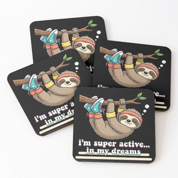 Item preview, Active Sloth - In My Dreams designed and sold by ElvisVintagePosters.