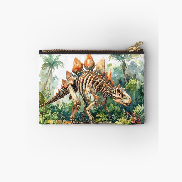 Item preview, Stegosaurus skeleton in the primeval forest, dinosaur designed and sold by LiskoDesign.