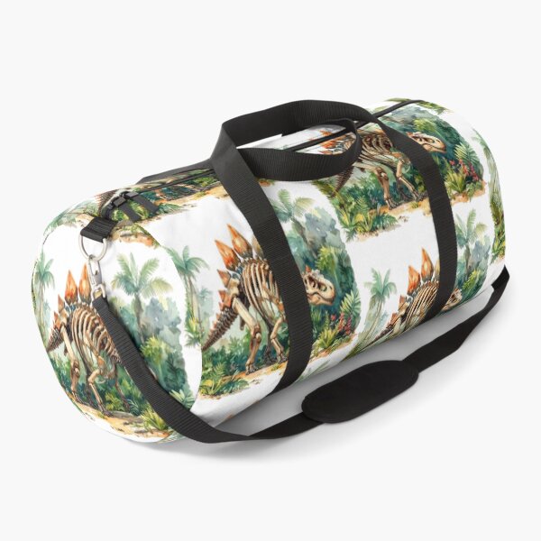Item preview, Stegosaurus skeleton in the primeval forest, dinosaur designed and sold by LiskoDesign.
