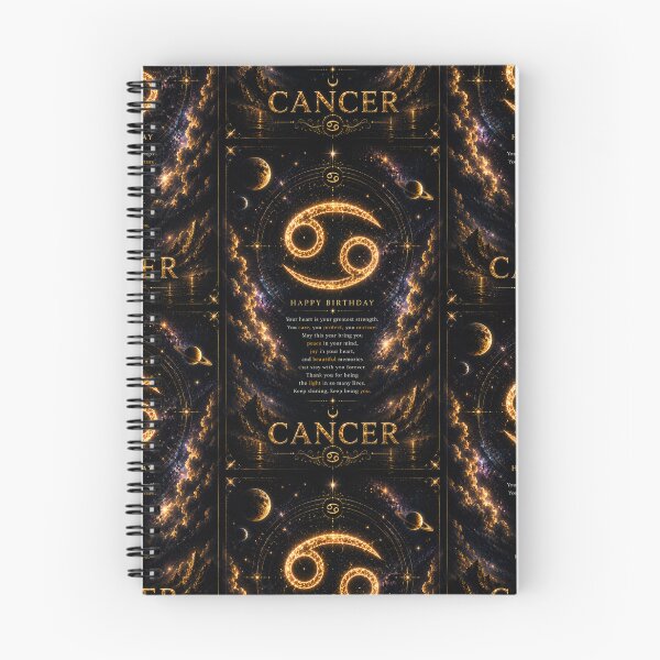 Item preview, Happy Birthday Cancer Zodiac Sign | Celestial Astrology Birthday Gift designed and sold by Genesis-Ink.