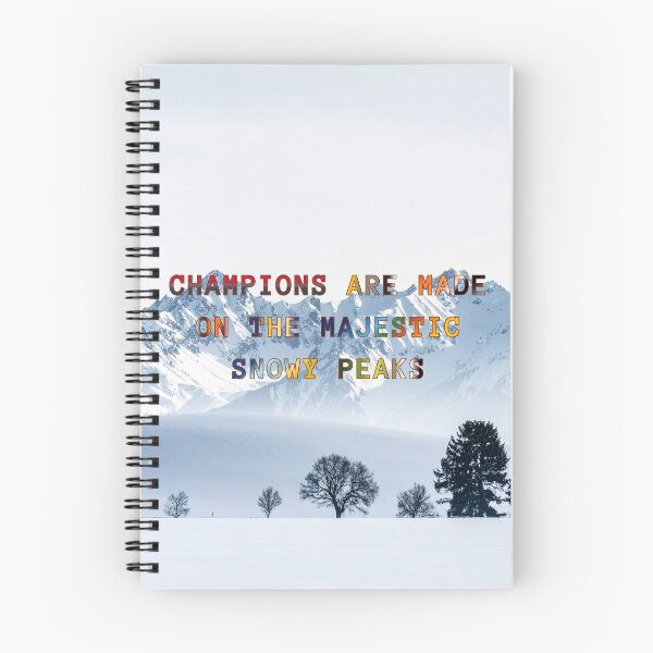 Item preview, Champions are Made on the Majestic Snowy Peaks #1 designed and sold by Holy JM Designs.