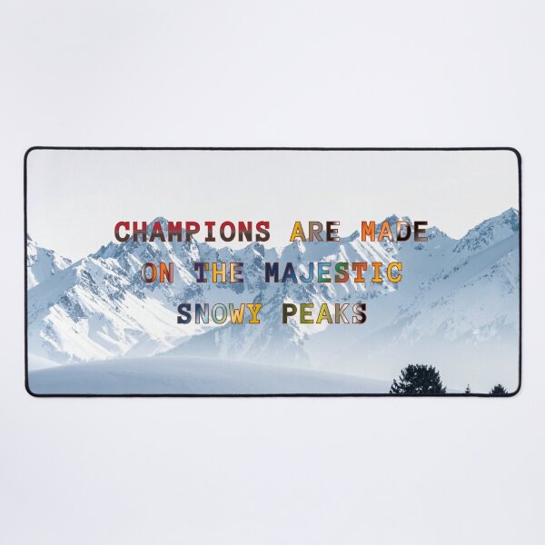 Item preview, Champions are Made on the Majestic Snowy Peaks #1 designed and sold by Holy JM Designs.