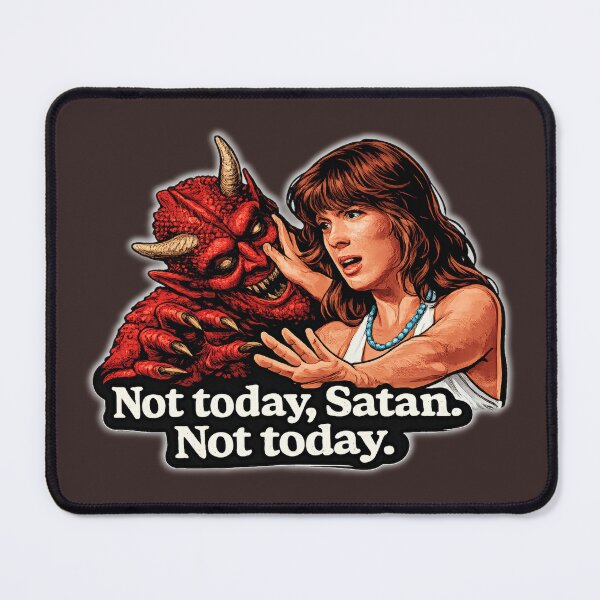 Item preview, Not Today, Satan. Not Today. Funny Devil Horror Graphic designed and sold by Dystopian Design.