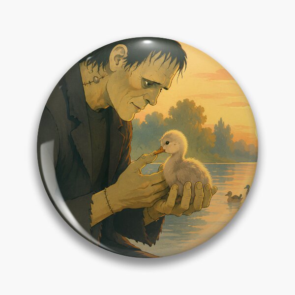 Item preview, Frankenstein and the Ugly Duckling | Heartwarming Gothic Fairy Tale | Vintage 1950s Storybook Illustration designed and sold by Extravanganzza.
