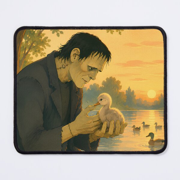 Item preview, Frankenstein and the Ugly Duckling | Heartwarming Gothic Fairy Tale | Vintage 1950s Storybook Illustration designed and sold by Extravanganzza.