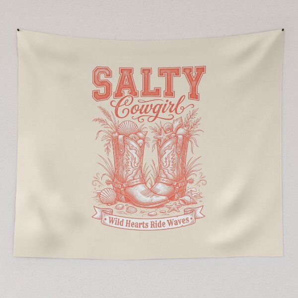 Item preview, Salty Cowgirl – Coastal Cowgirl Boots Design designed and sold by Sea Gem.