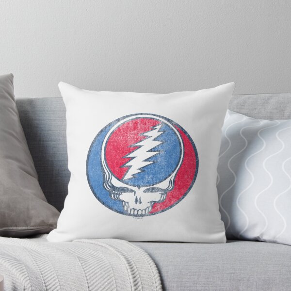 Aperçu de l'œuvre T-shirt Grateful Dead Steal Your Face Retro Lightning Skull Circle créée et vendue par VexlyPlonk.