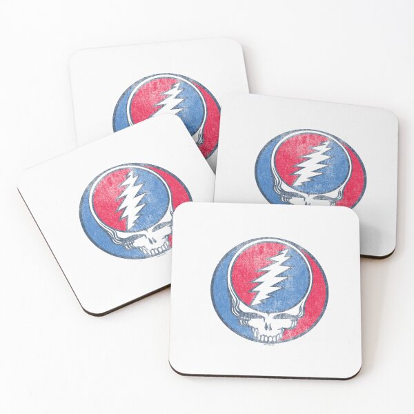 Item preview, Grateful Dead Steal Your Face Retro Lightning Skull Circle T-Shirt designed and sold by VexlyPlonk.