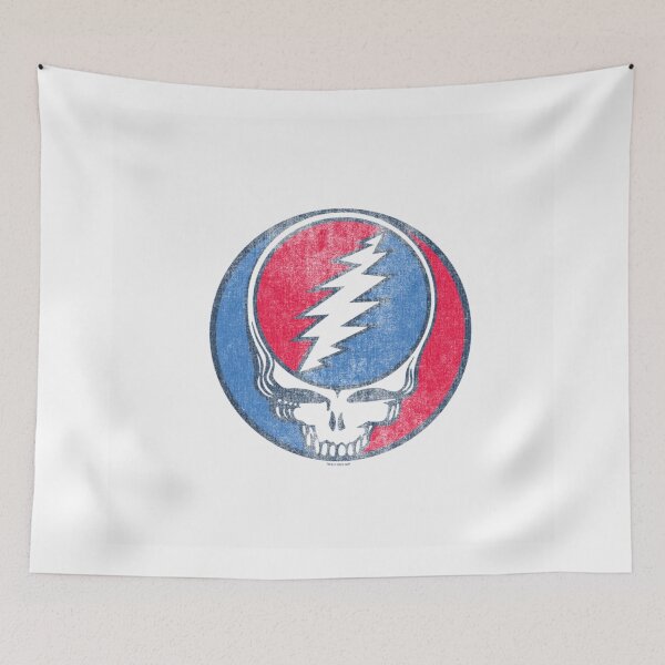 Item preview, Grateful Dead Steal Your Face Retro Lightning Skull Circle T-Shirt designed and sold by VexlyPlonk.