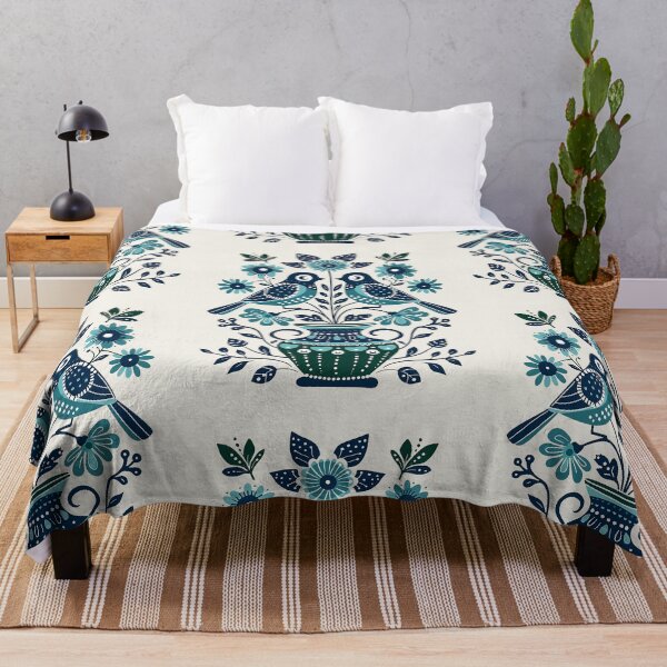 Item preview, Polish Bird and Flowers | wycinanki | Folklore | Folk Art Blue designed and sold by xiao xuans.