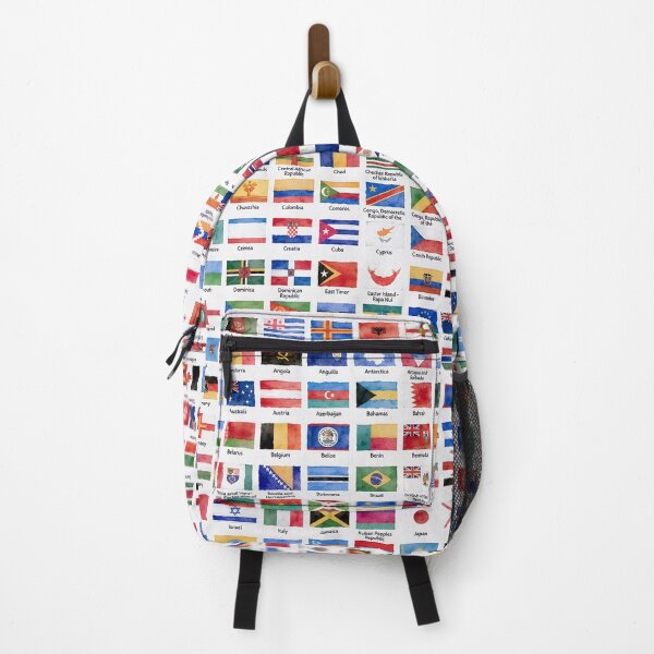 Item preview, World Flags Watercolor - Artistic Sophisticated Flags of the World With Country Names designed and sold by Divine Ease.