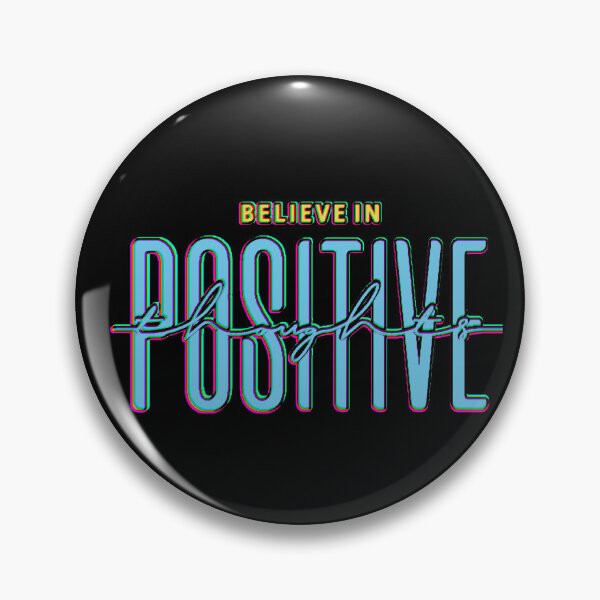 Item preview, Believe In Positive Thoughts | Neon Glitch Motivational Design designed and sold by AstronautMerch.