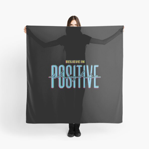 Item preview, Believe In Positive Thoughts | Neon Glitch Motivational Design designed and sold by AstronautMerch.