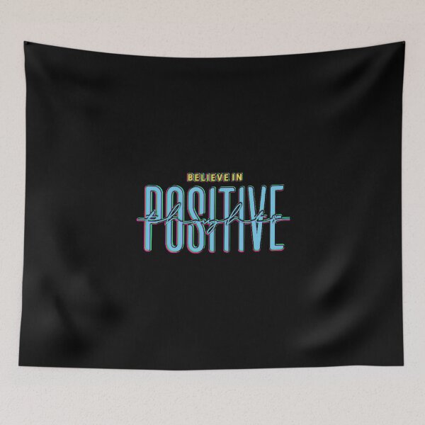 Item preview, Believe In Positive Thoughts | Neon Glitch Motivational Design designed and sold by AstronautMerch.
