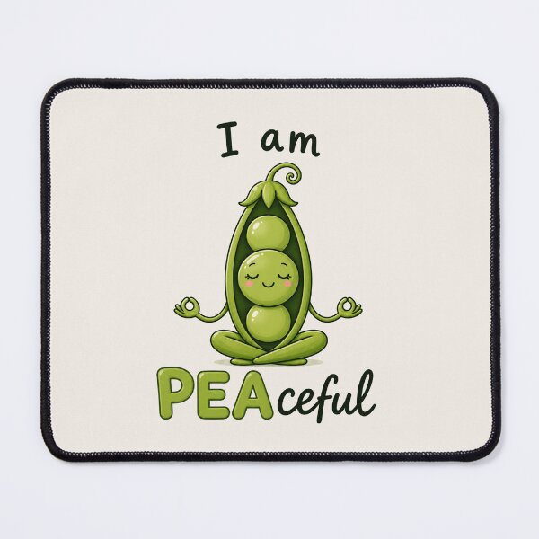 Item preview, I Am PEAceful Pea Yoga Pun | Cute Kawaii Meditation Vegetable T-Shirt designed and sold by RokaWorld.