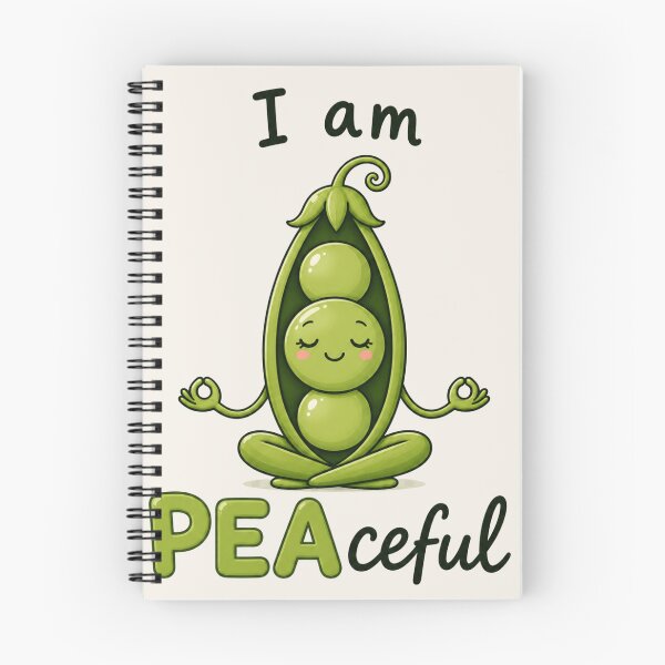 Item preview, I Am PEAceful Pea Yoga Pun | Cute Kawaii Meditation Vegetable T-Shirt designed and sold by RokaWorld.