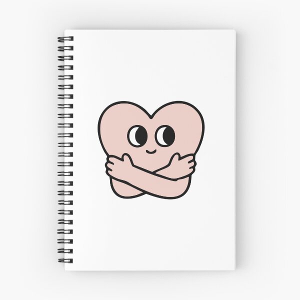 Item preview, Cute Self Hug Heart Cartoon Sticker designed and sold by bubendisart.