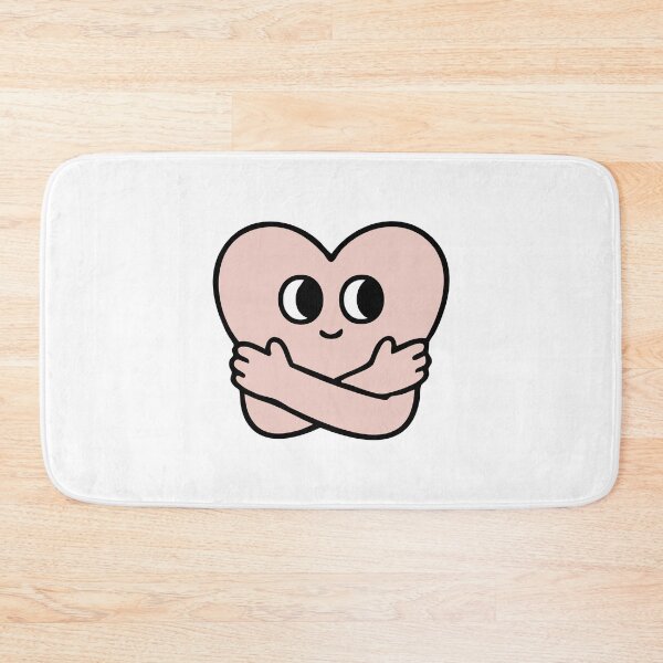 Item preview, Cute Self Hug Heart Cartoon Sticker designed and sold by bubendisart.