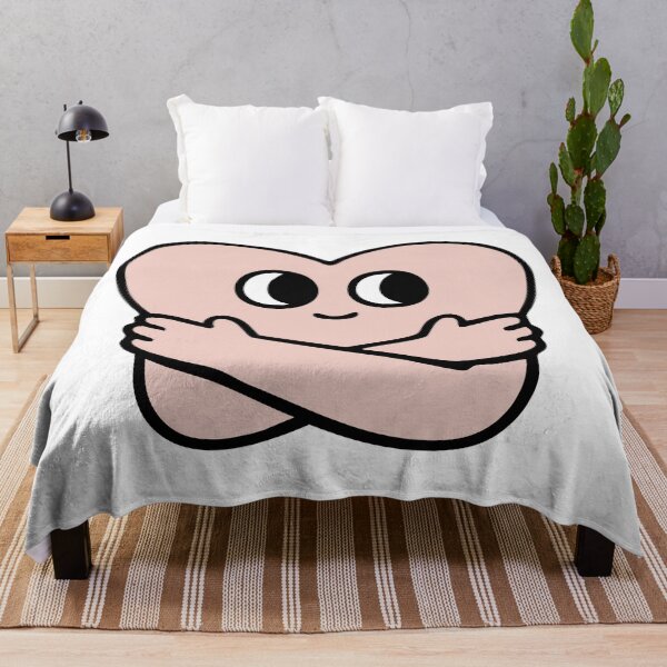 Item preview, Cute Self Hug Heart Cartoon Sticker designed and sold by bubendisart.