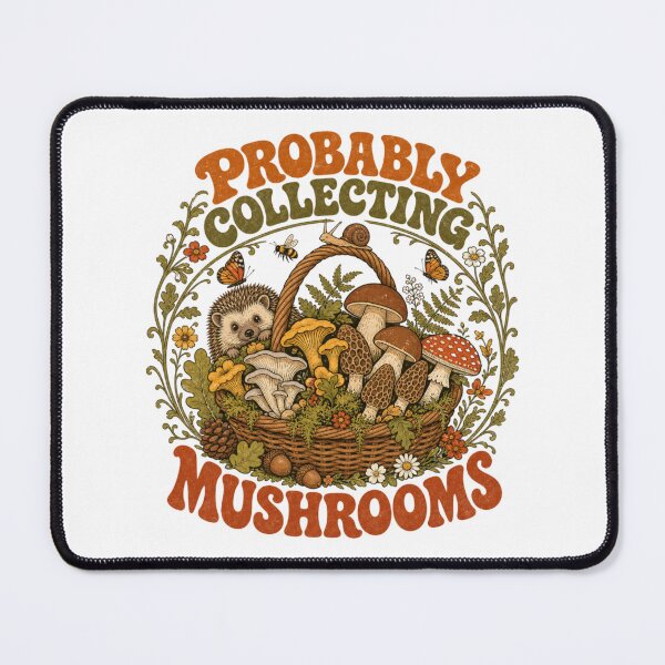 Item preview, Probably Collecting Mushrooms Funny Cottagecore Foraging Vintage T-Shirt designed and sold by Print Finds.