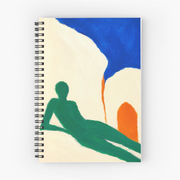 Item preview, Emerald Reclining Figure – Modern Abstract Figure Art designed and sold by Moodzu.