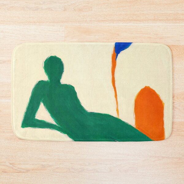 Item preview, Emerald Reclining Figure – Modern Abstract Figure Art designed and sold by Moodzu.